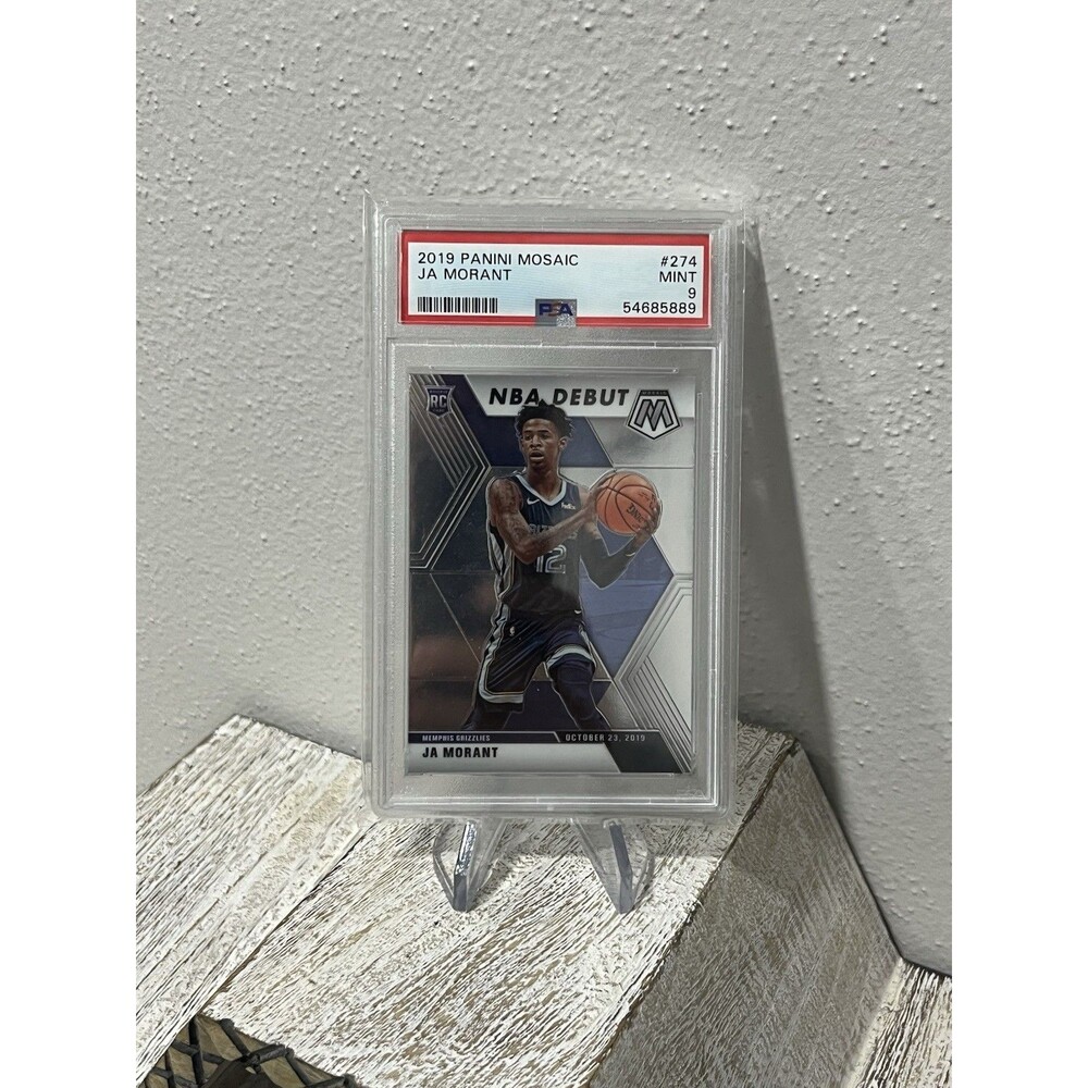 2019 Panini Mosaic Ja Morant #274 NBA Debut Rookie RC PSA 9 MINT Grizzlies